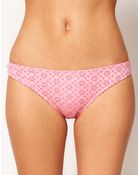 Asos Broderie Anglaise Ruffle Back Bikini Bottoms - Lyst