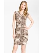 Vince Camuto Tie Dye Spots Dress - Lyst