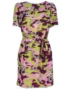 Karen Walker Camo Knot Dress - Lyst