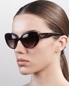 Kate Spade Franca Cateye Sunglasses - Lyst