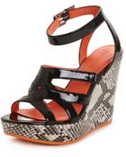 Calvin Klein Jenna Platform Wedge Sandals - Lyst