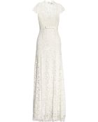 Temperley London Floral Lace and Silk Gown - Lyst