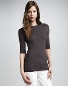 Vince Crewneck Ribbed Sweater - Lyst