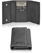 A.testoni Black Calf Leather Key Holder - Lyst