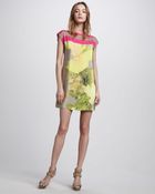 Tibi Jewel Orchid Print Shift Dress - Lyst