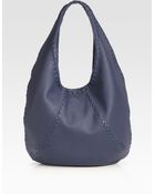 Bottega Veneta Cervo Large Leather Hobo Bag - Lyst