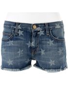 Current/Elliott Faded Denim The Boyfriend Shorts - Lyst