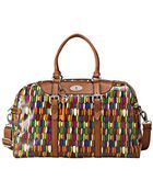 Fossil Vintage Keyper Coated Canvas Duffle - Lyst