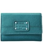 Fossil Mercer Flap Multifunction Wallet - Lyst