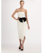 Donna Karan New York Strapless Dress - Lyst