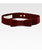Marni Velour Bow Belt - Lyst