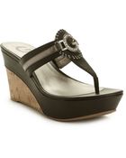 G by Guess Peona Wedge Sandals - Lyst