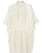 Lover Mademoiselle Lace And Satin Crepe Dress - Lyst