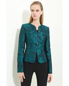 Armani Floral Jacquard Jacket - Lyst