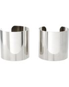 Asos Pack Of Two Smooth Double Cuffs - Lyst