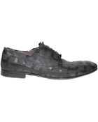 Dolce & Gabbana Pelle Traforata Su Canvas Laceup Shoes - Lyst