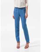 Zara Linen Trousers - Lyst