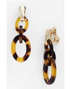 Ak Anne Klein Belden Place Double Link Clip Earrings - Lyst