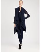 Donna Karan New York Sleeveless Boiled Cashmere Coat - Lyst
