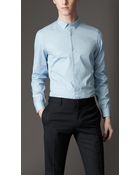Burberry Slim Fit Cotton Shirt - Lyst
