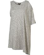 Topshop Open Shoulder Asymmetric Tunic - Lyst