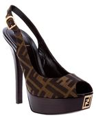 Fendi Monogram Pump - Lyst