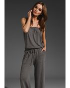 C&C California Triblend Strapless Jumper - Lyst