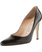 Manolo Blahnik Tuccio Patent High Heel Pump - Lyst