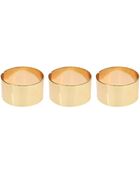Asos Pack Of Three Plain Band Rings - Lyst