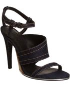 Bottega Veneta Denim Sandal - Lyst