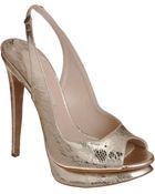 Nicholas Kirkwood Metallic Platform Sandal - Lyst