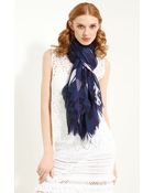 Oscar de la Renta Print Scarf - Lyst