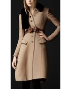 Burberry Prorsum Crêpe Wool Tailored Coat - Lyst