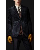 Burberry Prorsum Skinny Fit Corduroy Jacket - Lyst