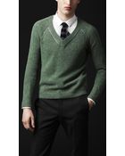 Burberry Prorsum Openstitch Detail Cashmere Sweater - Lyst