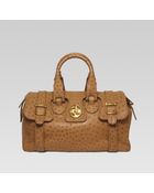 Gucci Gucci Medium Boston Bag With Double G Detail - Lyst