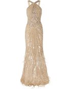 Roberto Cavalli Embellished Silkchiffon Gown - Lyst