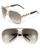 Gucci Marina Chain Aviator Sunglasses - Lyst