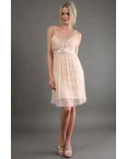 Sue Wong Short Antique Dress - Lyst