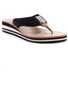 Tommy Hilfiger Roxanne Wedge Thong Sandals - Lyst