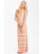 Haute Hippie Flame Stitch Maxi Dress - Lyst