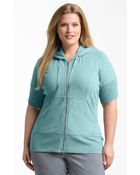 Zella Supersoft Short Sleeve Hoodie - Lyst