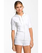 Zella Supersoft Short Sleeve Hoodie - Lyst