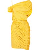 Catherine Malandrino Gathered Silk Blend Dress - Lyst