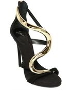 Giuseppe Zanotti 110mm Suede Wave Sandals - Lyst