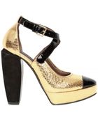 Marni 130mm Ayer Patent Toe Pumps - Lyst