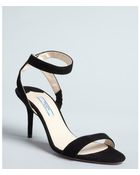 Prada Suede Ankle Strap Sandals - Lyst