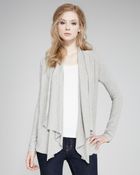 James Perse Draped Knit Cardigan - Lyst