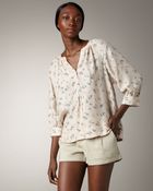 Joie Izzy Printed Silk Blouse - Lyst