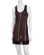 Missoni Fitted Racerback Dress - Lyst